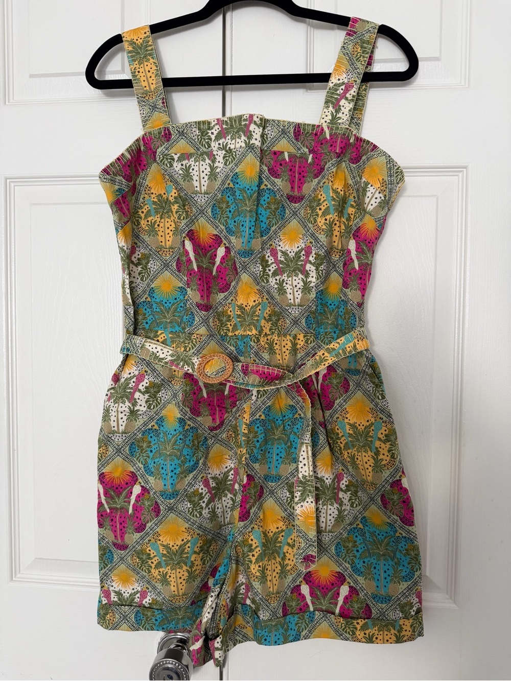 LOFT Multi-Color Floral Print Sleeveless Romper